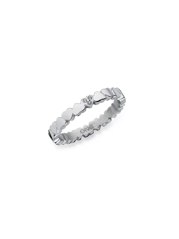 Anel One London 14 Silver
