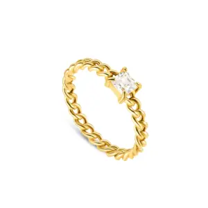 Anel One London 52 Gold