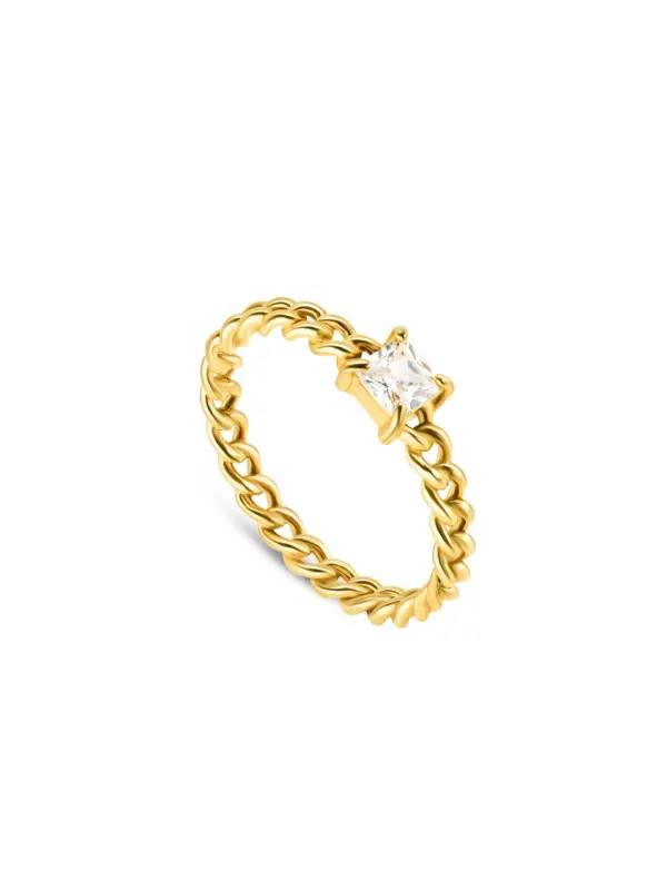 Anel One London 52 Gold