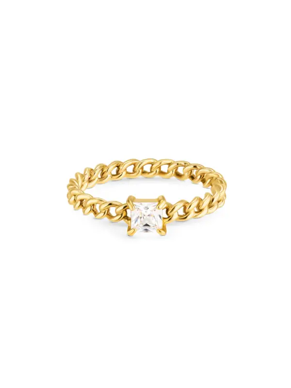 Anel One London 52 Gold