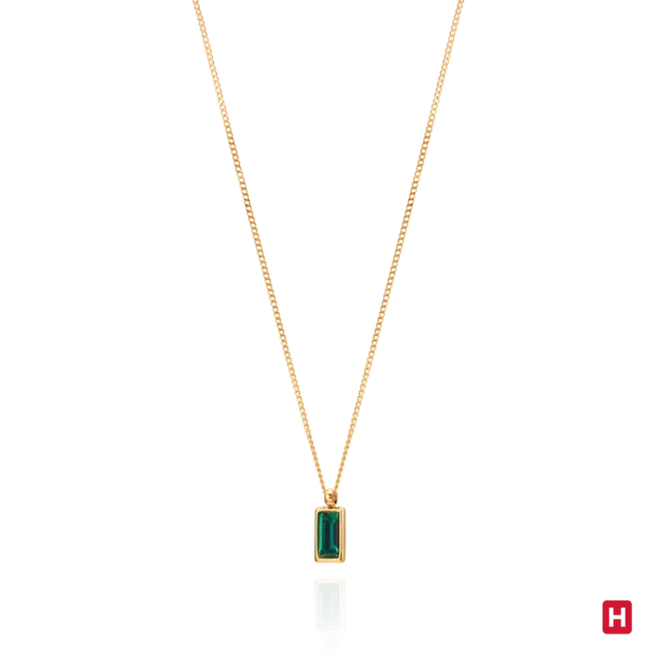 Colar Hassu Golden - Green