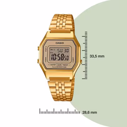 Relógio Casio Iconic Vintage dourado