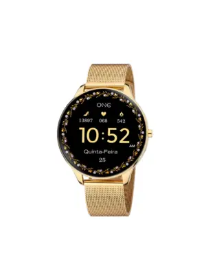Group_1799 Smartwatch One Slim Gold Mesh