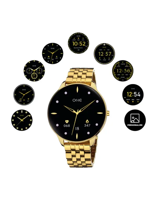 Group_1803 Smartwatch One Slim Gold Links