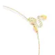 OL4111SG61L_1 Colar One Butterfly Crystal