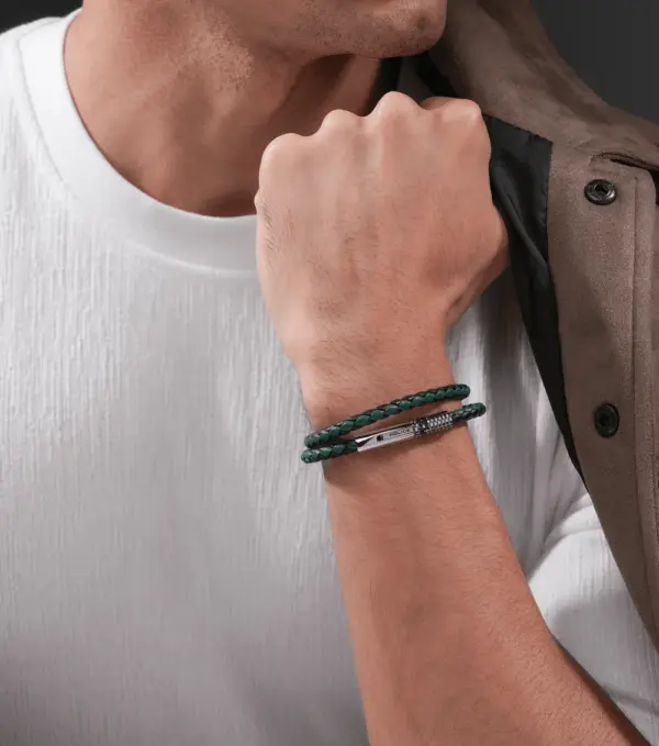 OSW4191RS61L_6 Pulseira Police Modish Green