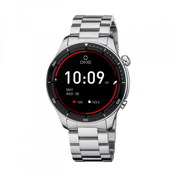 Smartwatch One Men Alphacall Prateado