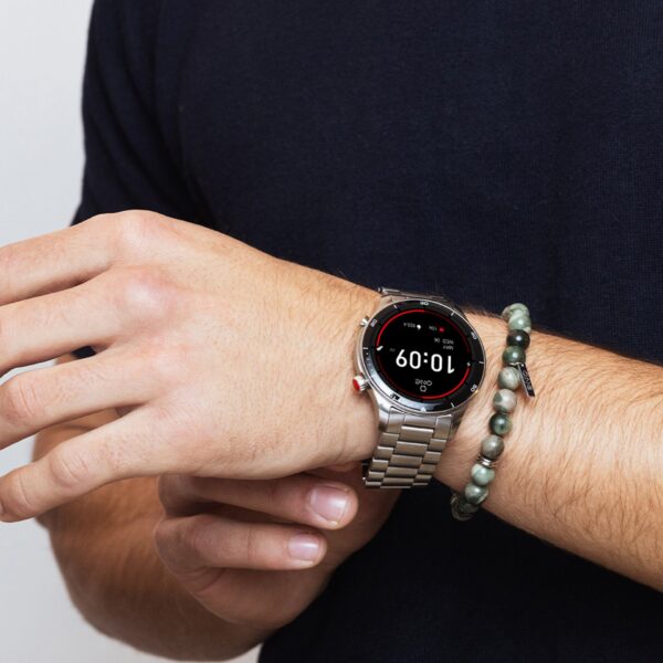 Smartwatch One Men Alphacall Prateado