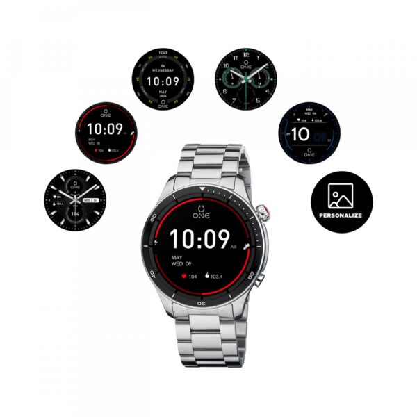 Smartwatch One Men Alphacall Prateado