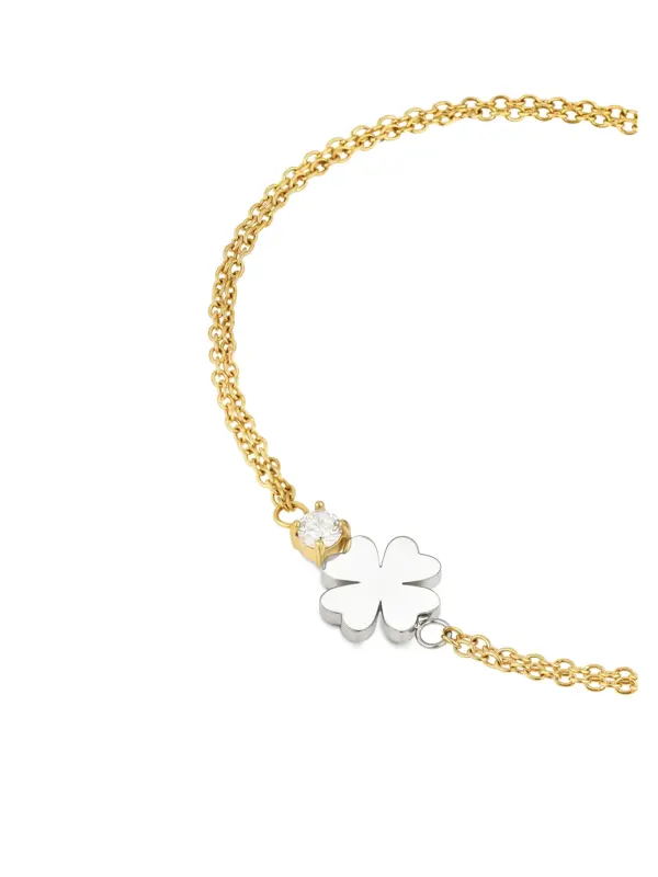 OJBA47G_2 Pulseira One Lucky Flower Crystal